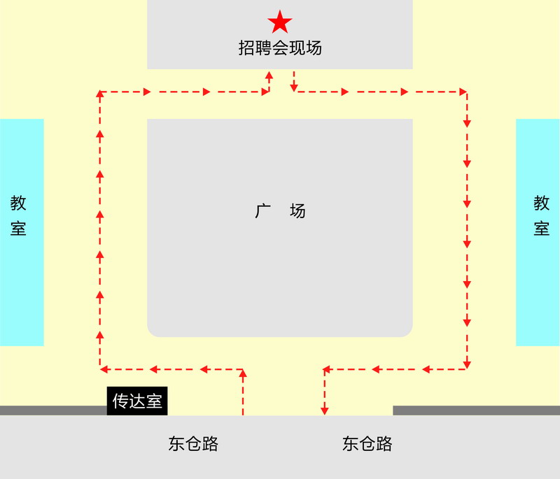 2014太仓夏季招聘会摊位平面图